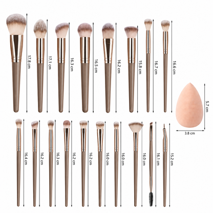 The Flawless Finish Collection premium makeup brush set
