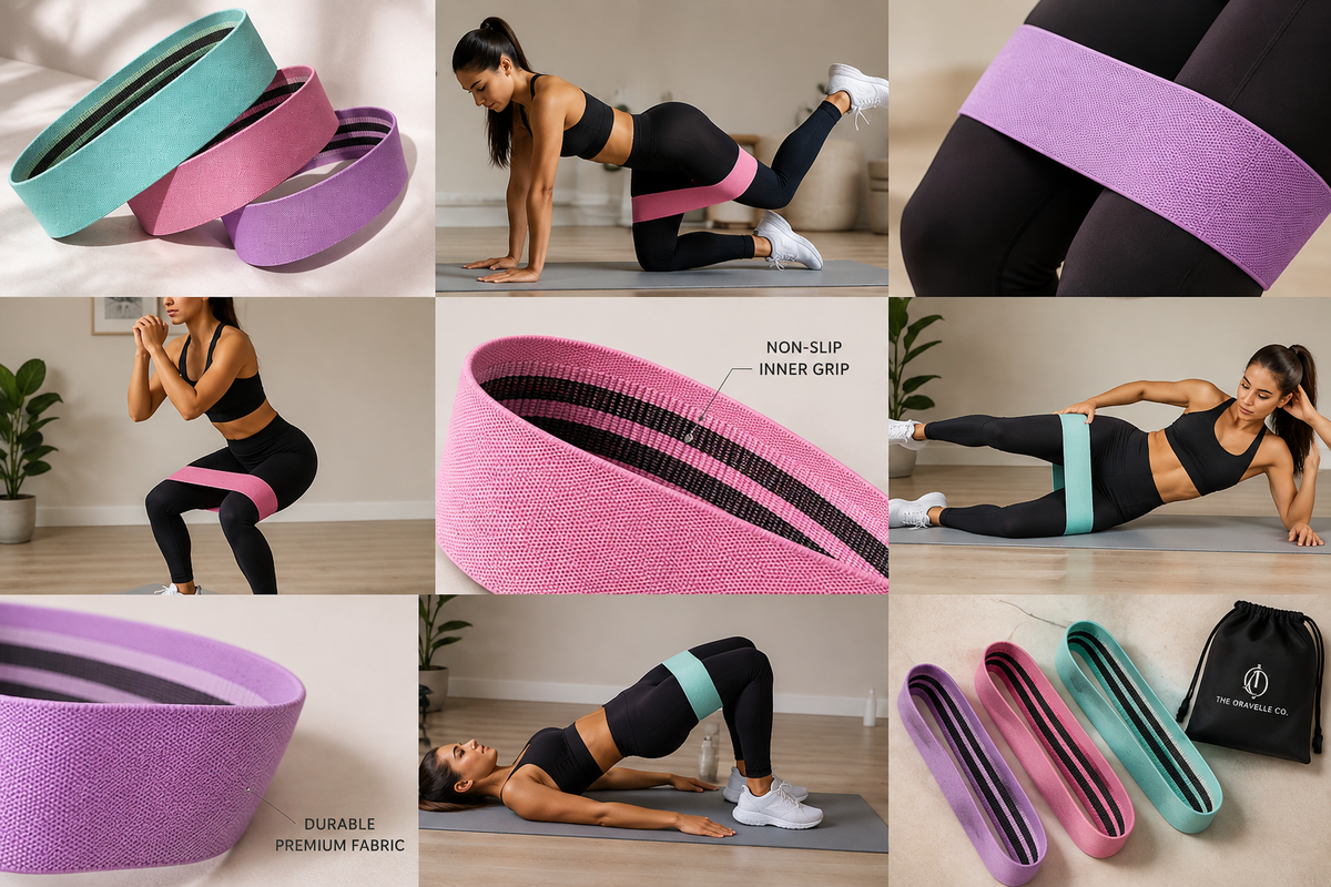 The Oravelle Co | 3PCS Leg & Butt Lifting Non-Slip Resistance Bands