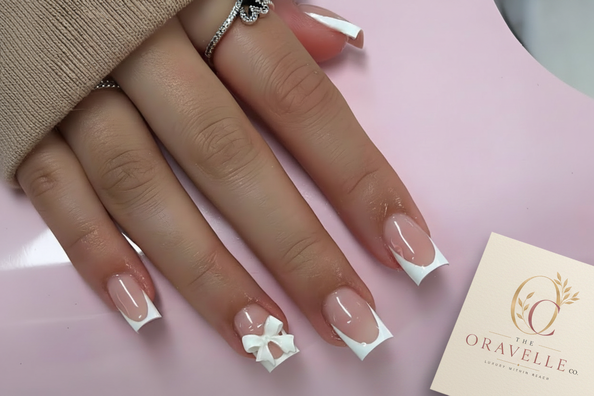 Premium Nail Photo with Realistic Logo